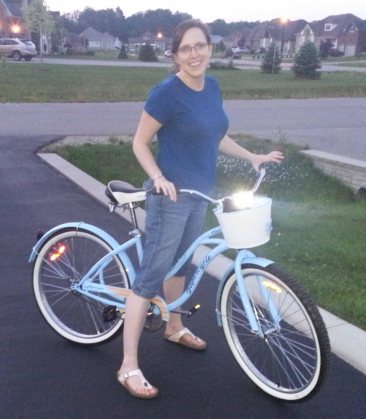 Remembering Joy with my new bicycle!